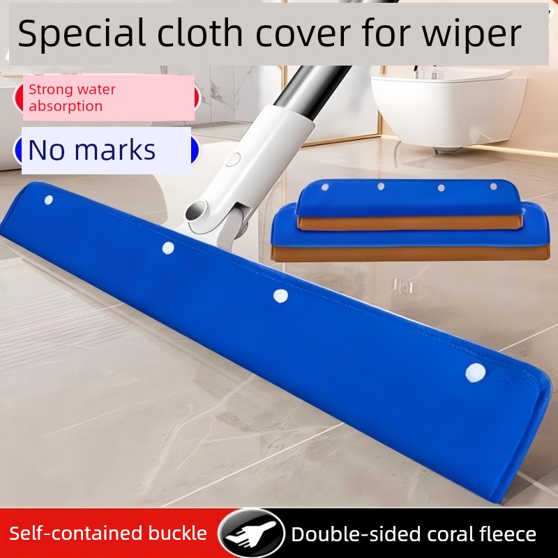 Magic Mop Cloth Cover Rag Wiper Cover Cloth Mop Cleaning Special Floor Wiper Coral Fleece Double-sided Mop Towel