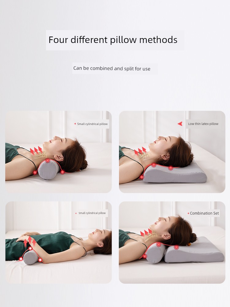 Thailand Latex Bench round Improve Sleeping Cervical Pillow