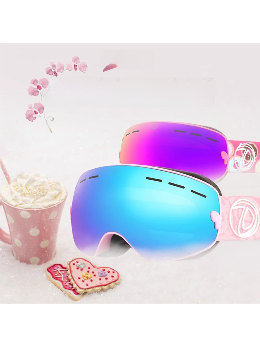 2024 New Arrival Kids Ski Goggles Double Layer Anti-Fog Lens Matching Model Ski Goggles Large Spherical Surface KOCA Myopia Glasses