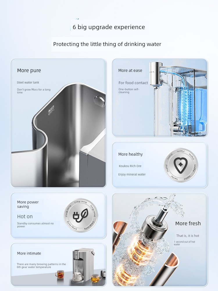 Bear 316L Desktop Stainless Steel Instant Hot Water Dispenser