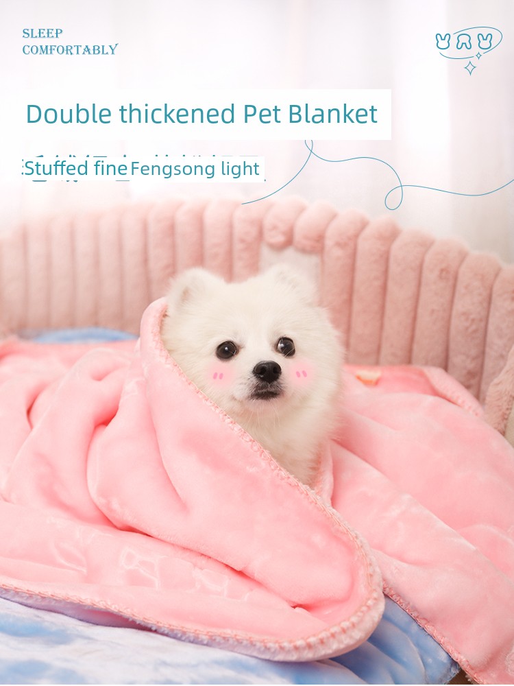 Pet Blanket Dog Mat Winter Heattech Sleep Cat Quilt All Year Round Neutral Pet Carpet Floor Mat Cat Mat