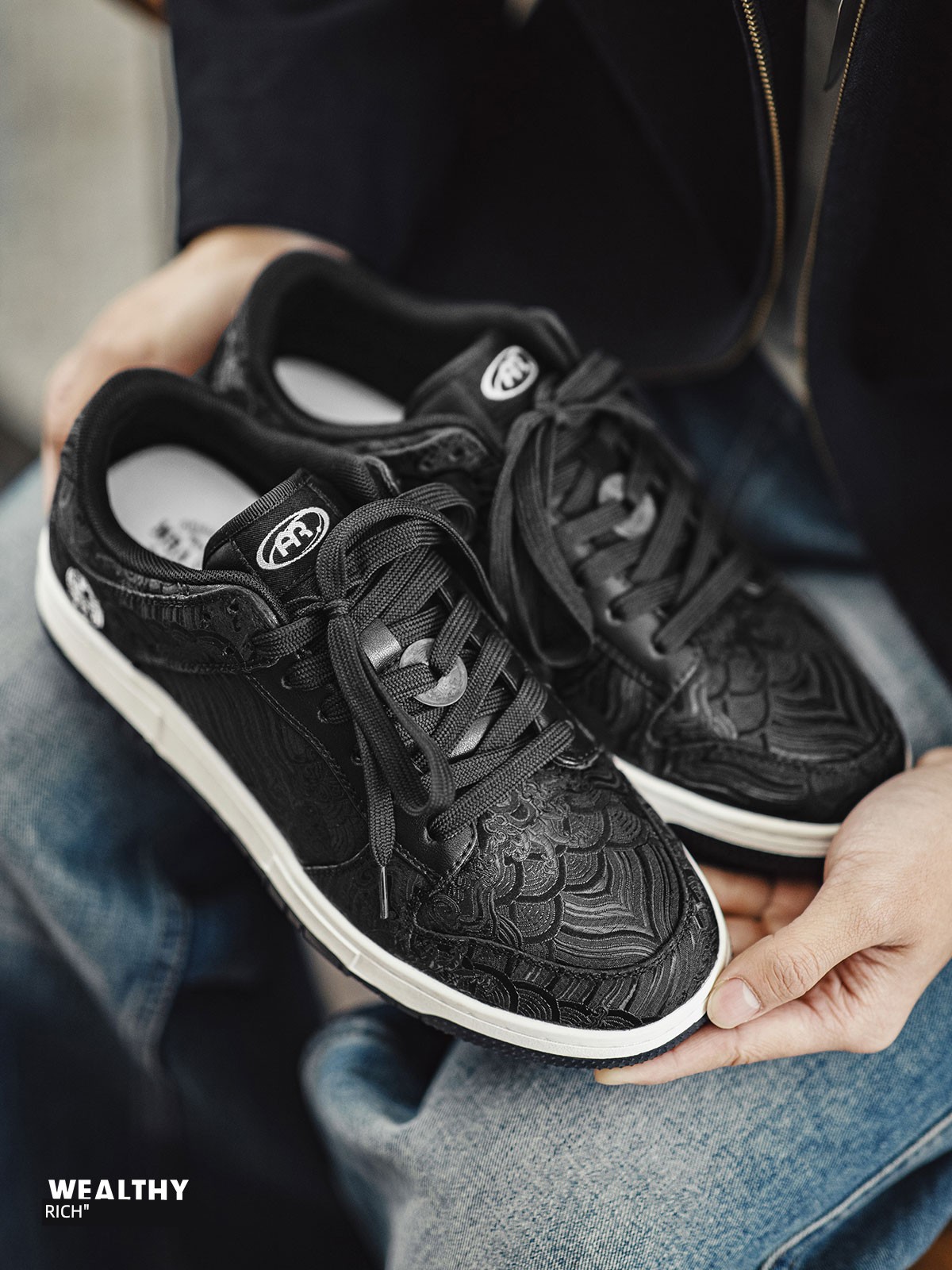 Men's Shoes MRA National Style Silk Niche Style Vintage Skateboard Shoes