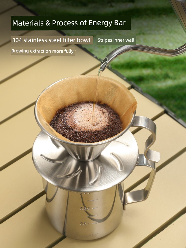 Mongdio Portable Manual Coffee Maker Set - ماكينة...