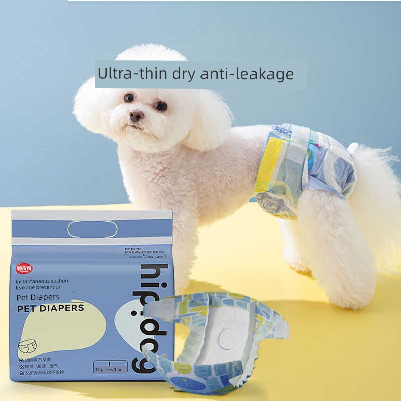 Hippie Dog Instant Sucking Dog Physiological Diapers Baby Diapers Male Dog Special Female Canine Aunt Handy Gadget Pet Diaper