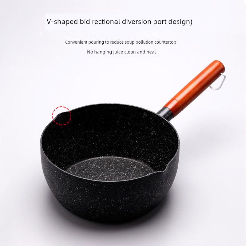 Jujiajia Medical Stone Non-Stick Pan Frying Pan Induction Cooker Gas Stove Neutral Cooking Pot For Home Smoke-Free Yukihira Pan