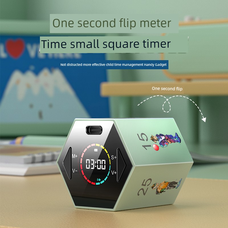 Llano Joint Boring Ape Timer Student Learning Dedicated Kids Timing Flip Time Small Square Manager