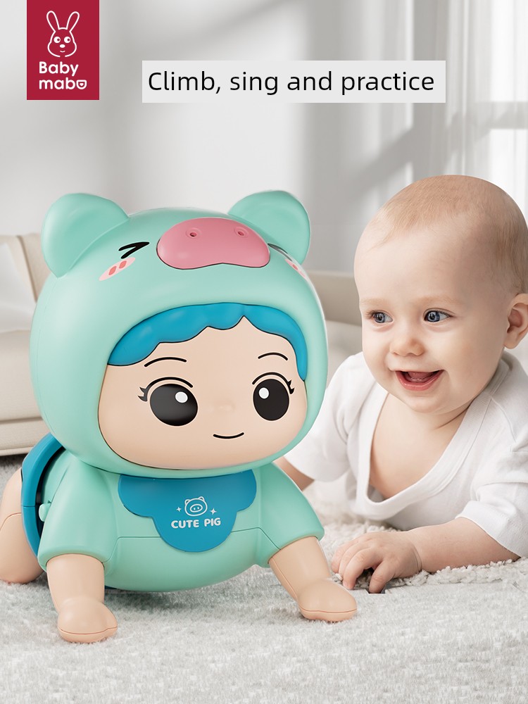Baby Toys 0 1 Year Old Head-up Practice Training Crawling Guide 3 to 6 Months Baby Child Climbing Doll