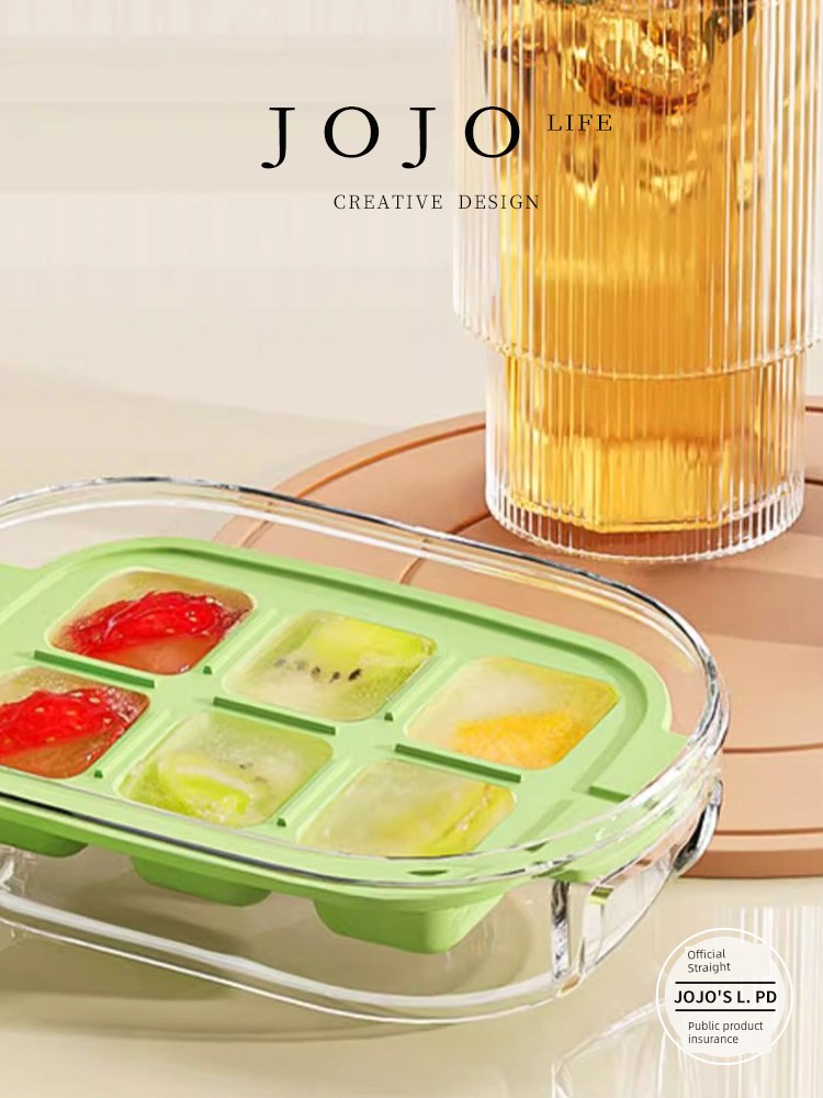 Jojo's L. Pd. Mirror. Food Grade Mini Press Little Ice Cube Silicone Ice Cube Mold | Glass Mirror