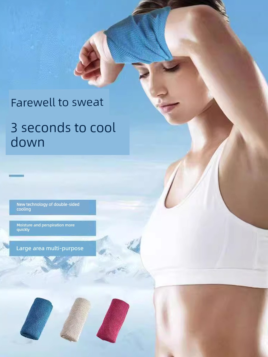 Sweat Absorbing Sports Wrist Towel Outdoor Cold Feeling Quick-Drying Men and Women Neutral Gym Running Towel Wrist Wipes Iced Towel