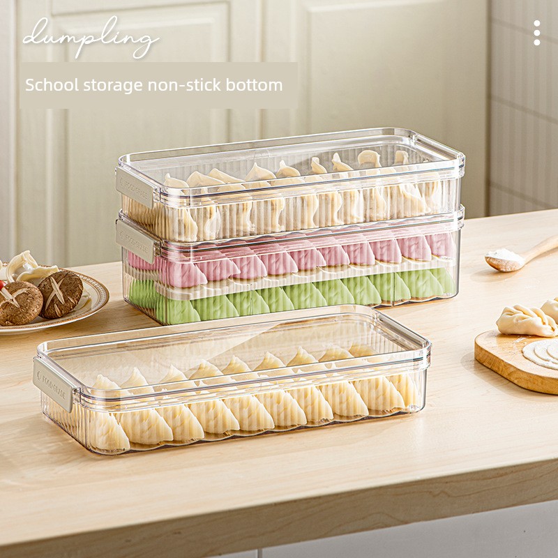 Dumplings Box Food Grade Frozen Special Sealed Crisper Dumpling Wonton Quick-Frozen For Home Kitchen Ice