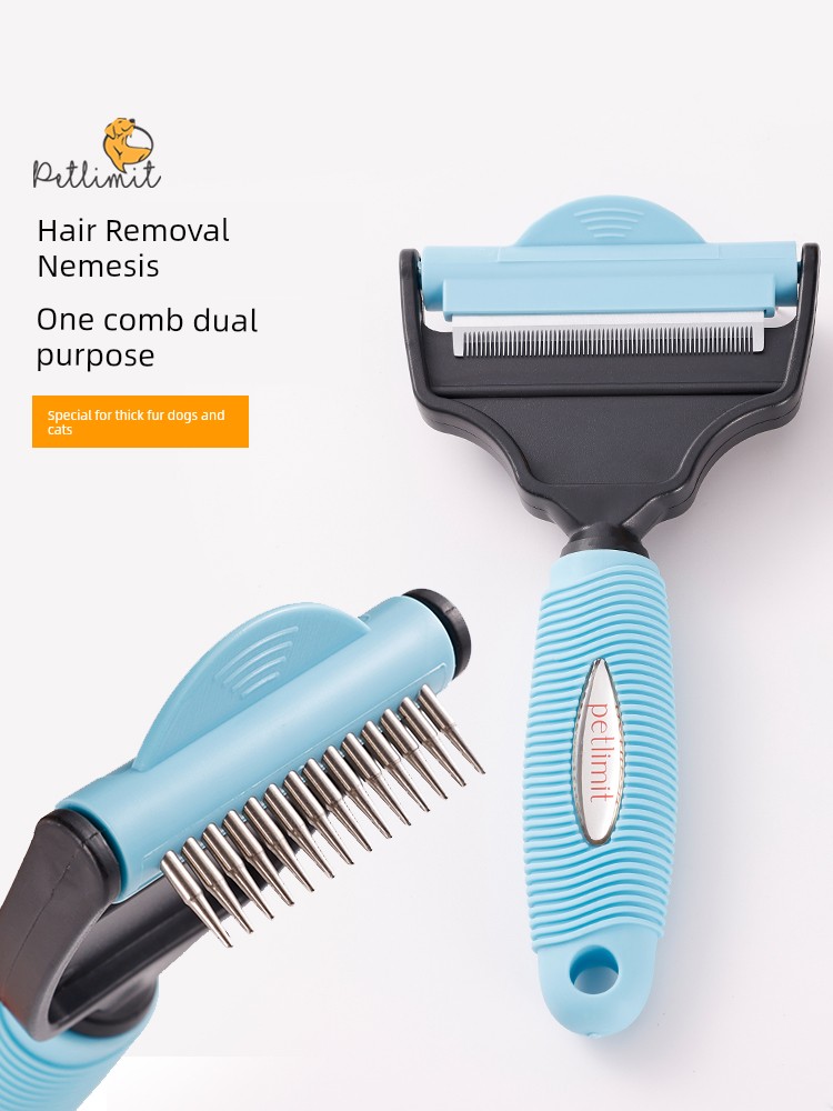 Pet Comb Dog Fur Floating Hair Cleanup Artifact Cat Comb Special Long Hair Knot Needle Comb Dog Supplies Complete Collection