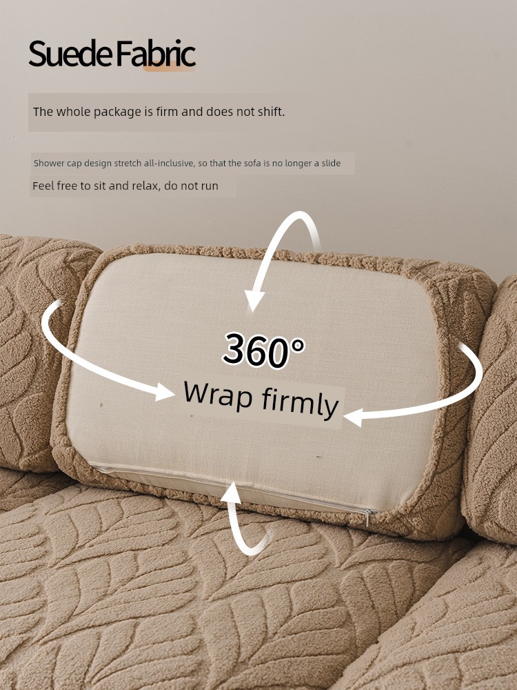 Thickened Fleece All-Inclusive Universal Cover Cover 2025 New Arrival Autumn and Winter Non-Slip Seat Cushions Stretch Sofa Cover Sofa