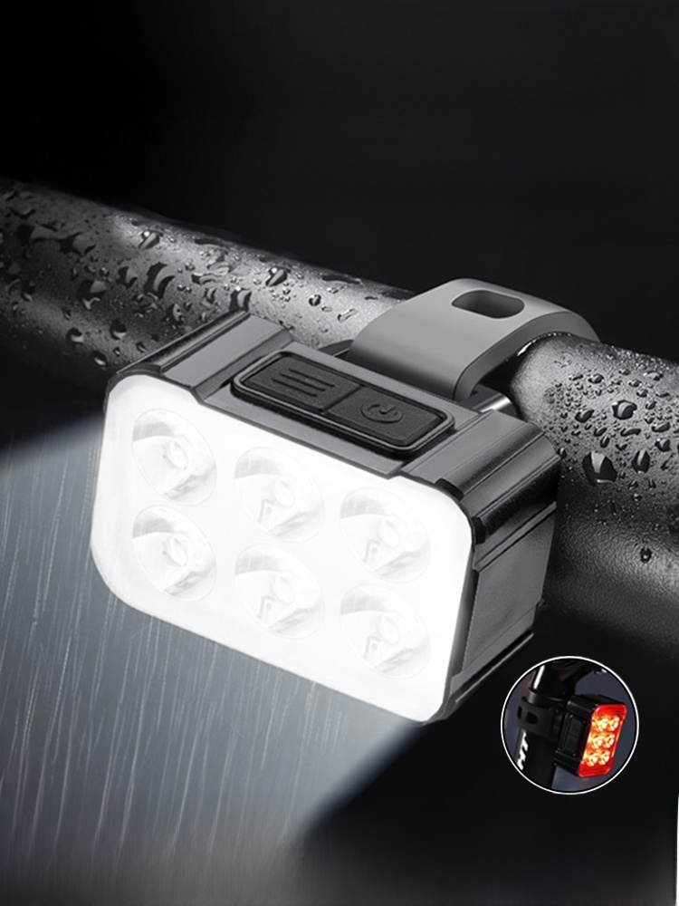 Bicycle Light Night Riding Lights Power Torch Road Headlight Rainproof Mountain Bike Taillight Kids Cycling Fixture