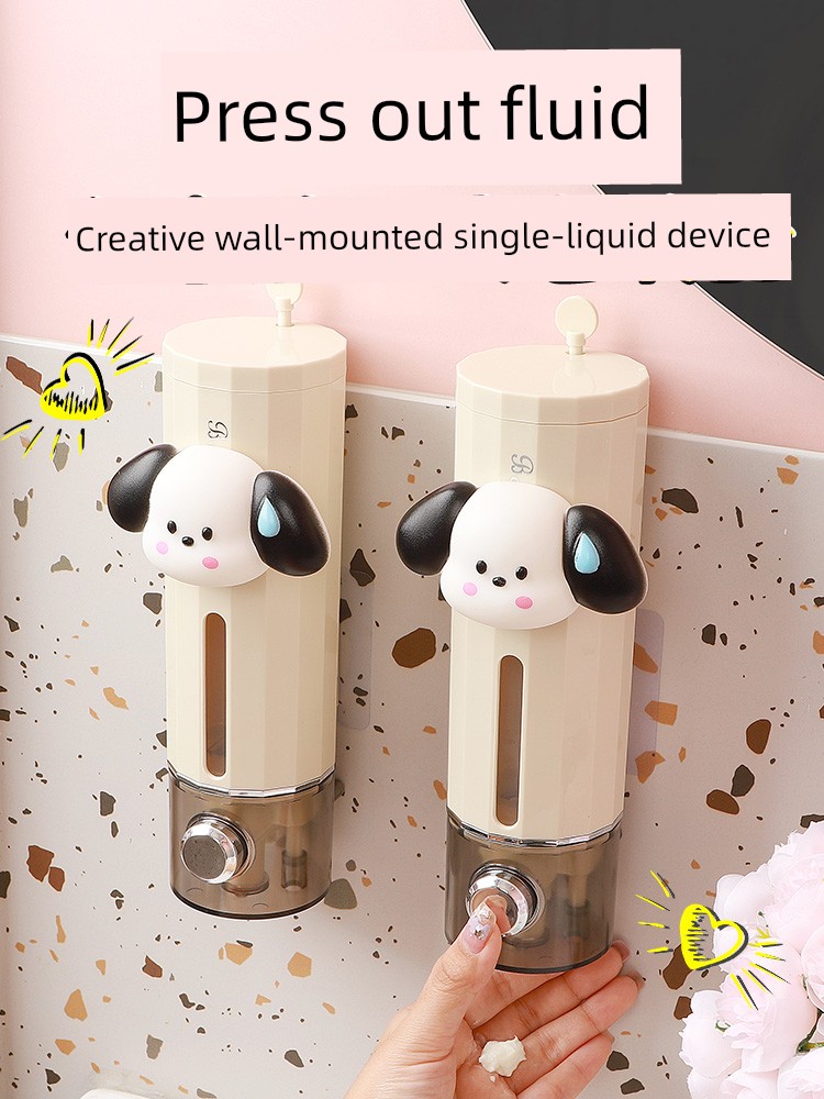 Punch-Free Soap Dispenser Hand Sanitizer Wall-Mounted Pump Travel Bottle Hotel Shower Gel Shampoo Box