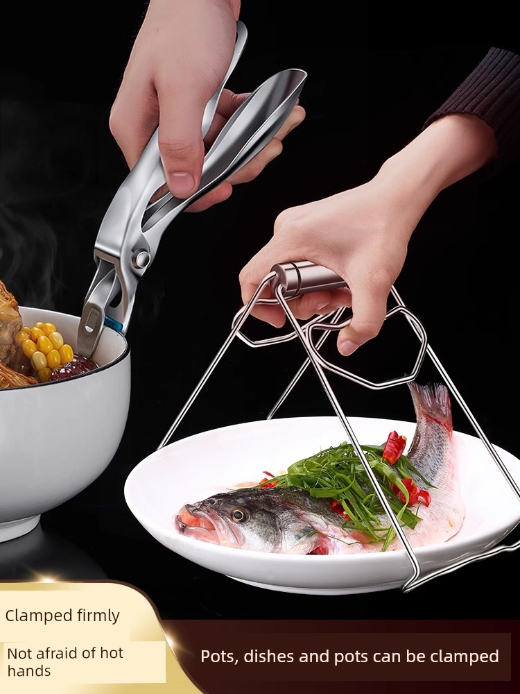 Bowl Clip Steamer Plate Kitchen Tool Stainless Steel