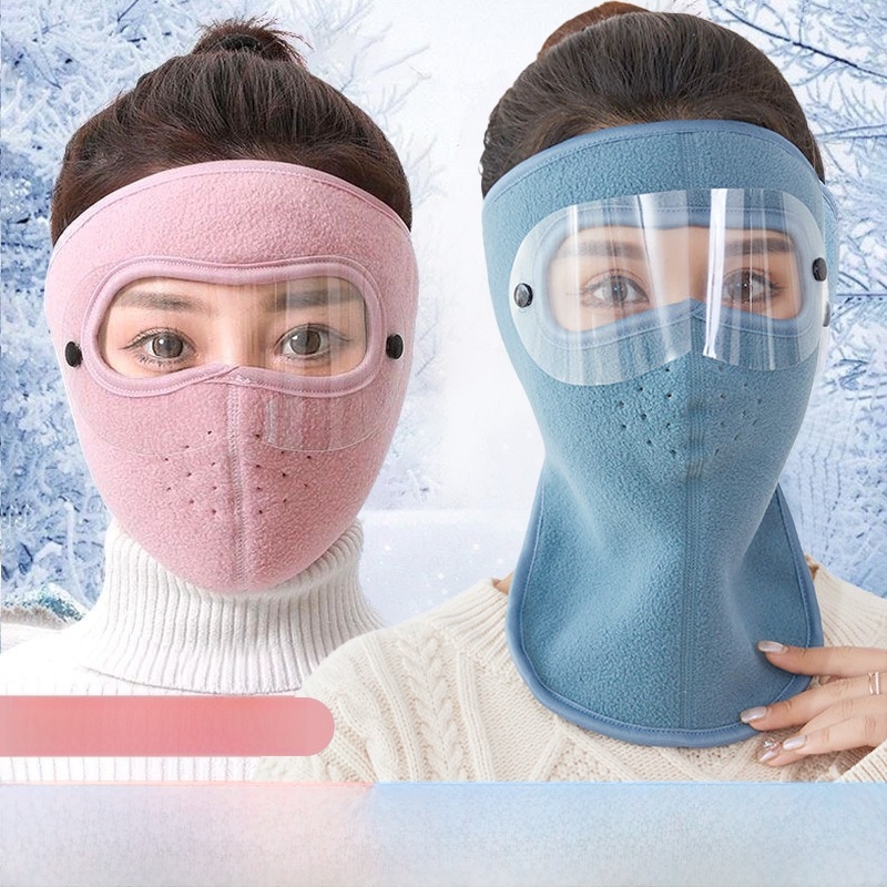 Handy Gadget Autumn and Winter Heattech Women's Hat Mask for Driving E-Bike