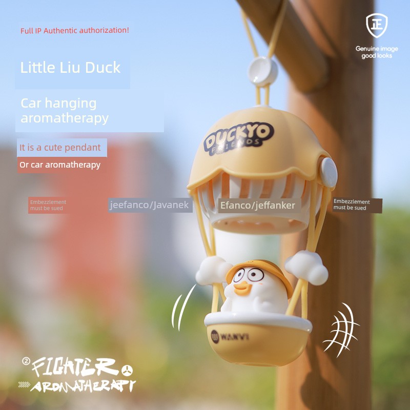 Duckyo Hot Air Balloon Car Aromatherapy Rearview Mirror Decoration Classy Car Hanging Decorations Pendant Boys and Girls Pendant