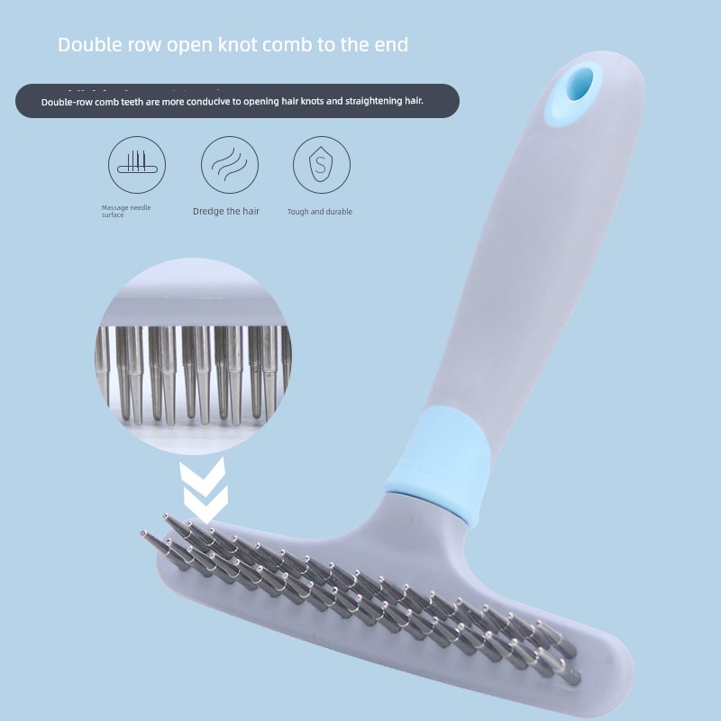 Dele Pet Hair Unknotting Comb Rake Dog Comb Rake Nail Comb Large Dogs Supplies Needle Comb Teddy Comb Dog Beauty Comb