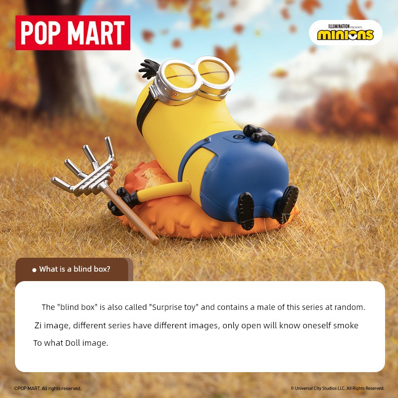 PopMart Pop Mart Minions Lazy Every Day Series Hand-Made Blind Box Cute Toys Gift Decoration