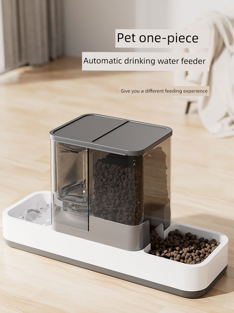 Cat Bowl Dog Bowl Automatic Machine Feeder Integrated Water Dispenser Dog Basin Water Bowl Cat Rice Bowl Dog Food Bowl Pet Supplies