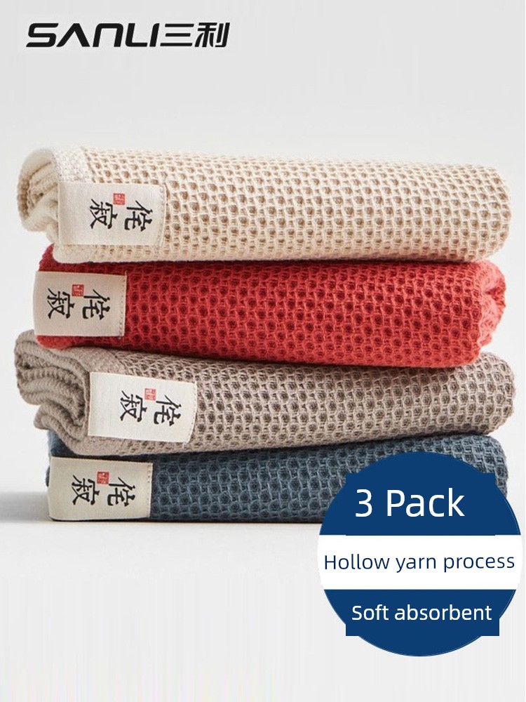 Sanli 3 Towels Summer Thin Women's Pure Cotton Gauze