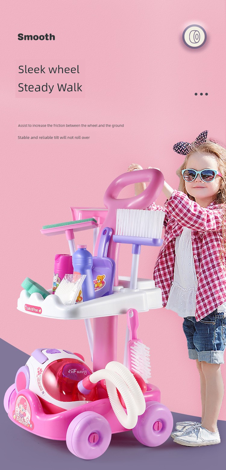 Kids Toy Vacuum Cleaner - Fun Cleaning Playtime