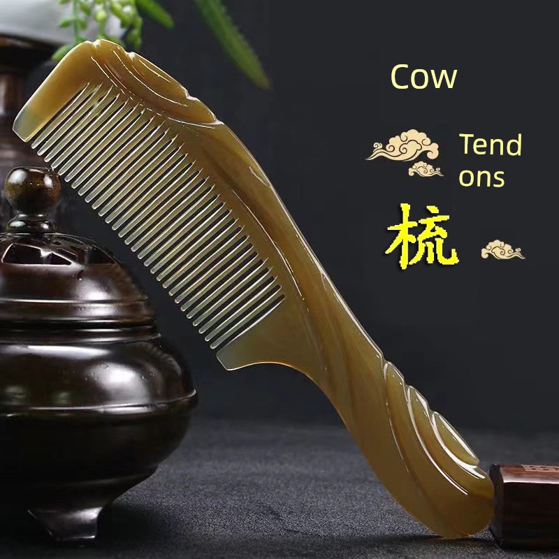 New Arrival Beef Tendon Comb Thickened Large Hair Care Massage Scalp Meridian Comb Hair Anti-Static Ms. Long Hair Special