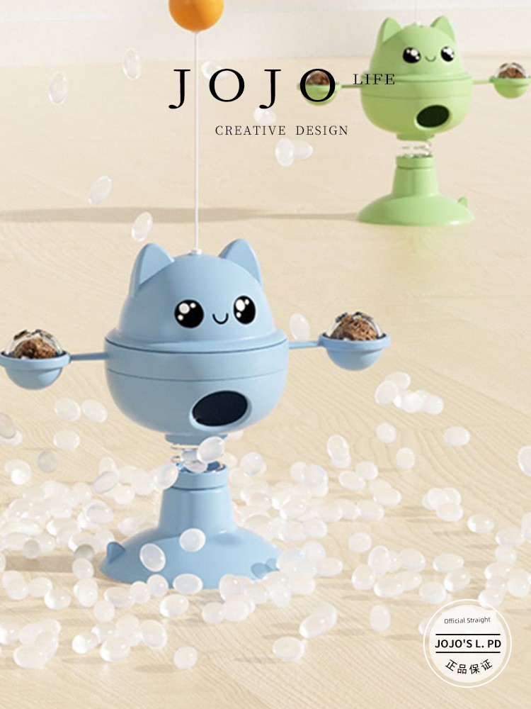Jojo's L. Pd. Mr. Grocery. Self-Hi Relieving Boredom Tumbler Cat Teaser Food Leakage Rotate | Junshun