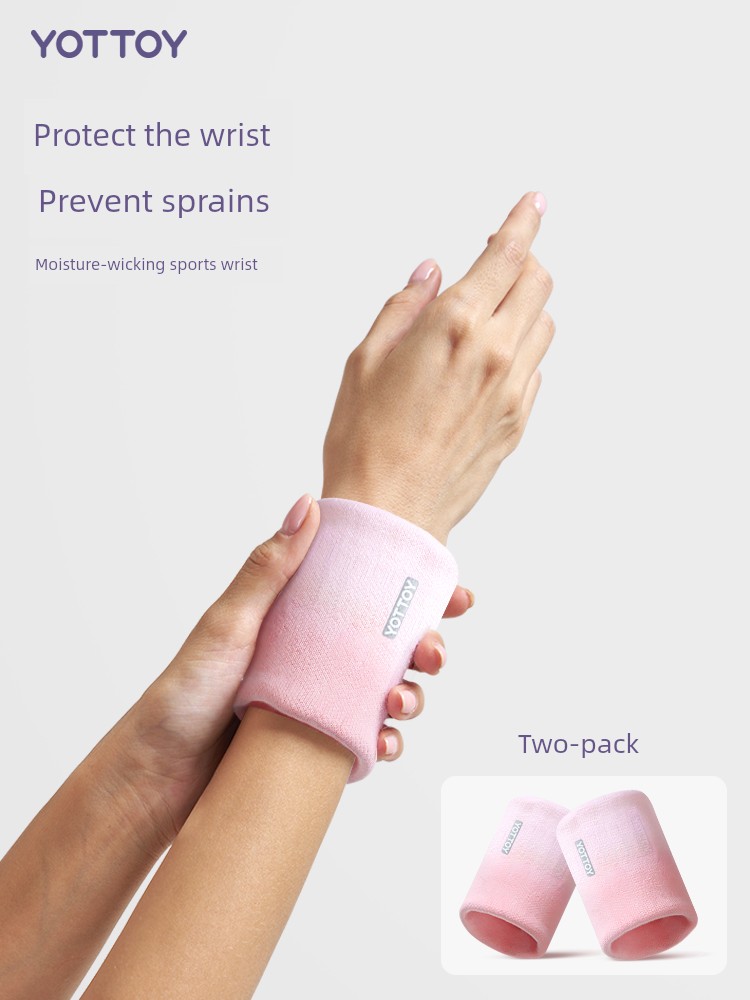 Wristband Women's Sprained Wrist Badminton Tennis Running Sports Fitness Sweat-Wiping Female Tendon Sheath Sweat-Absorbing Breathable