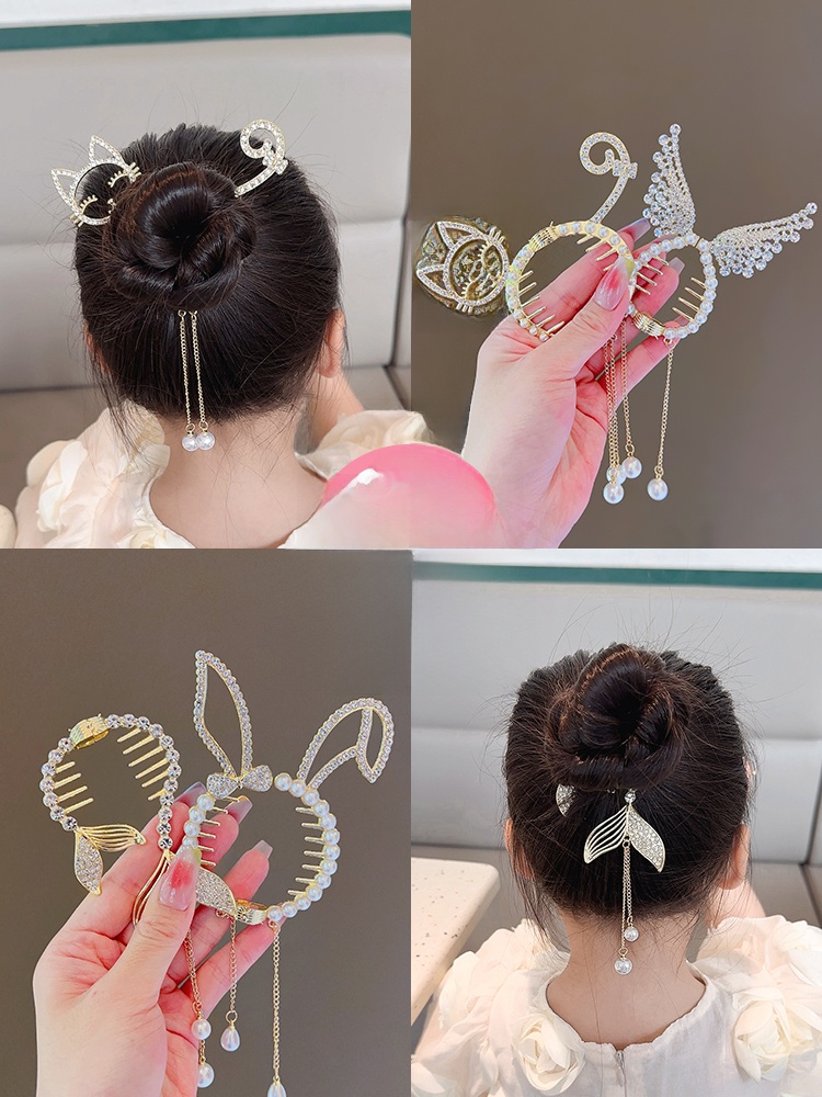 Girl Children's Hairpin Hair Band Fixed Bun