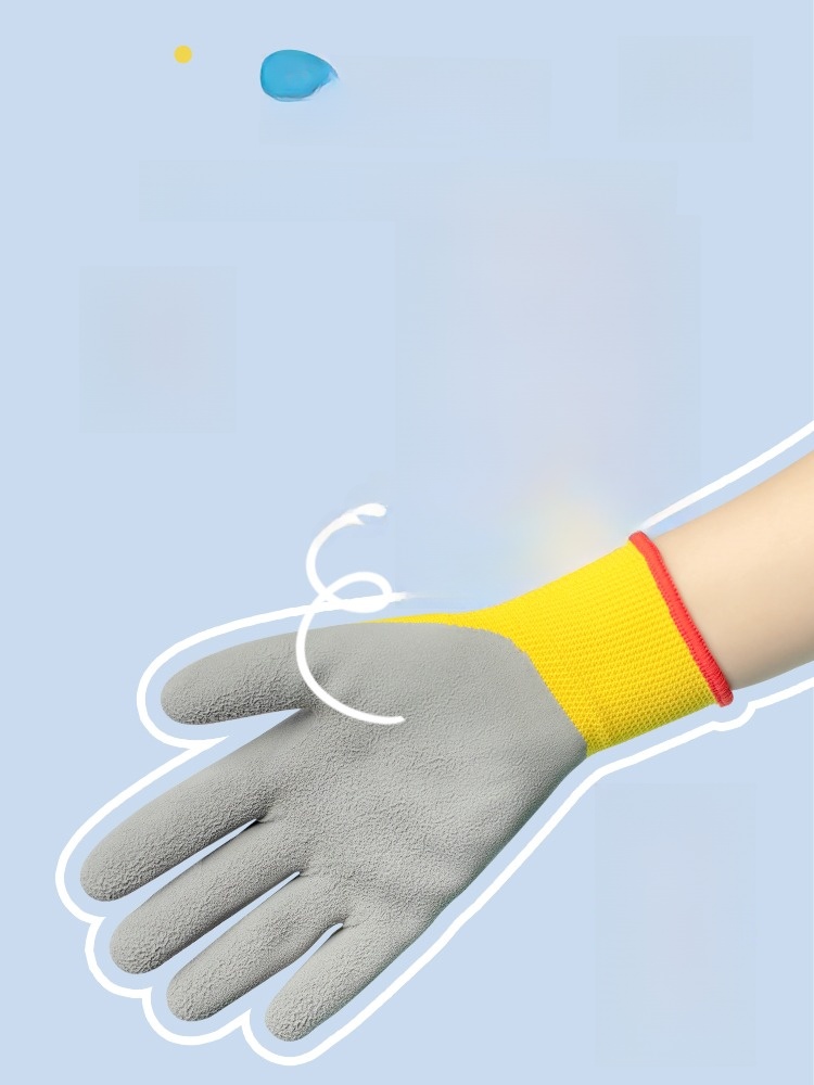 Kids Sea Catching Gloves Special Crab Catching Anti-Pinching Waterproof Non Slip Thorn Pet Gardening Matching Protective Hamster Flexible