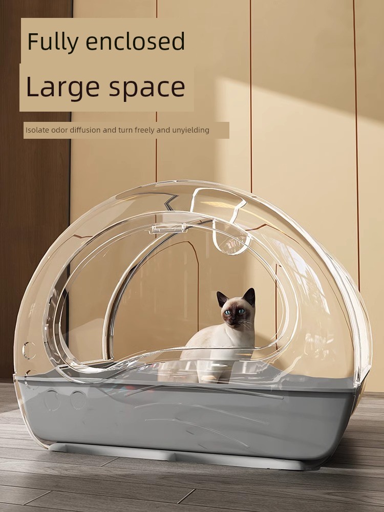 Litter Box Fully Enclosed Oversized except Deodorizing Filter Small Size with Cage Cat Litter Box Drawer Kittens Splash-Proof Toilet