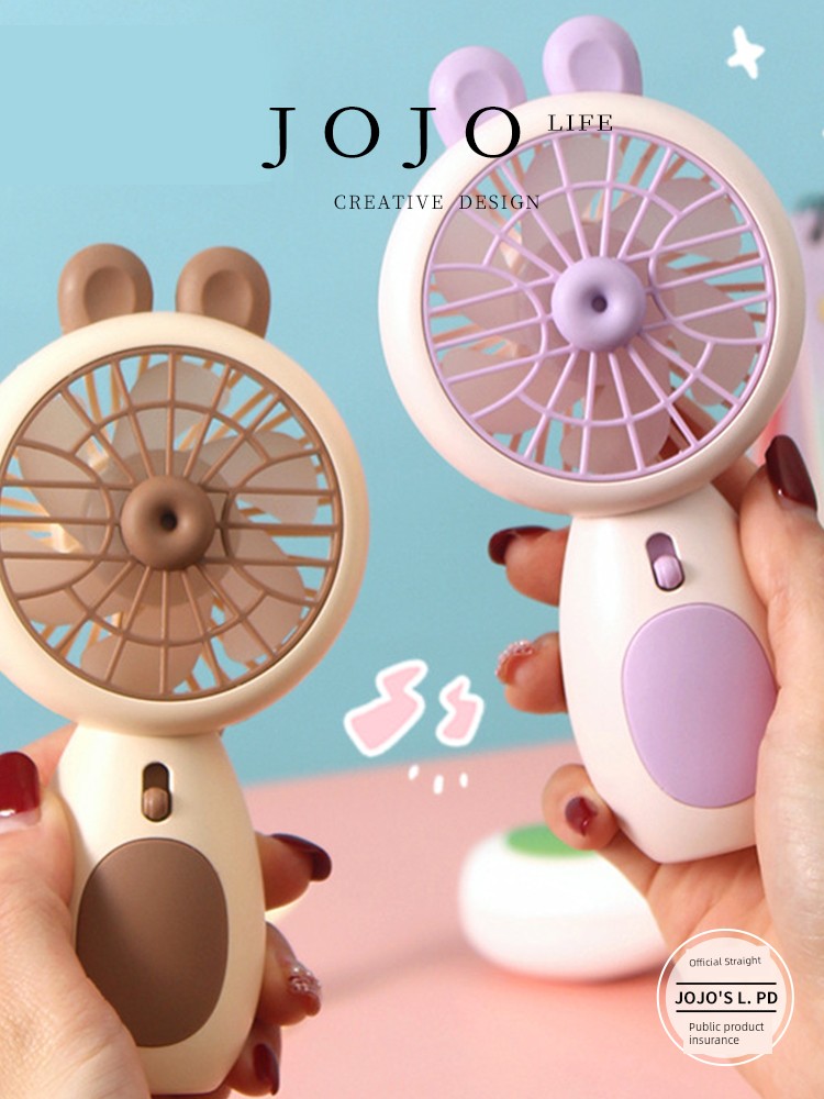 Jojo's L. Pd. Mr. Grocery. Handheld Fan Portable Portable Mini Student Kids | Pure Day