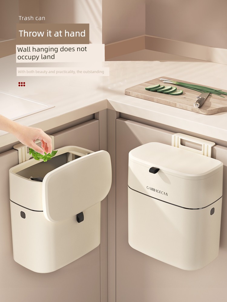 Kitchen Trash Can Hanging Home Wall Mount Toilet Toilet Living Room Wastebasket Storage Bucket Storage Bucket with Lid Storage Bucket Kitchen Waste