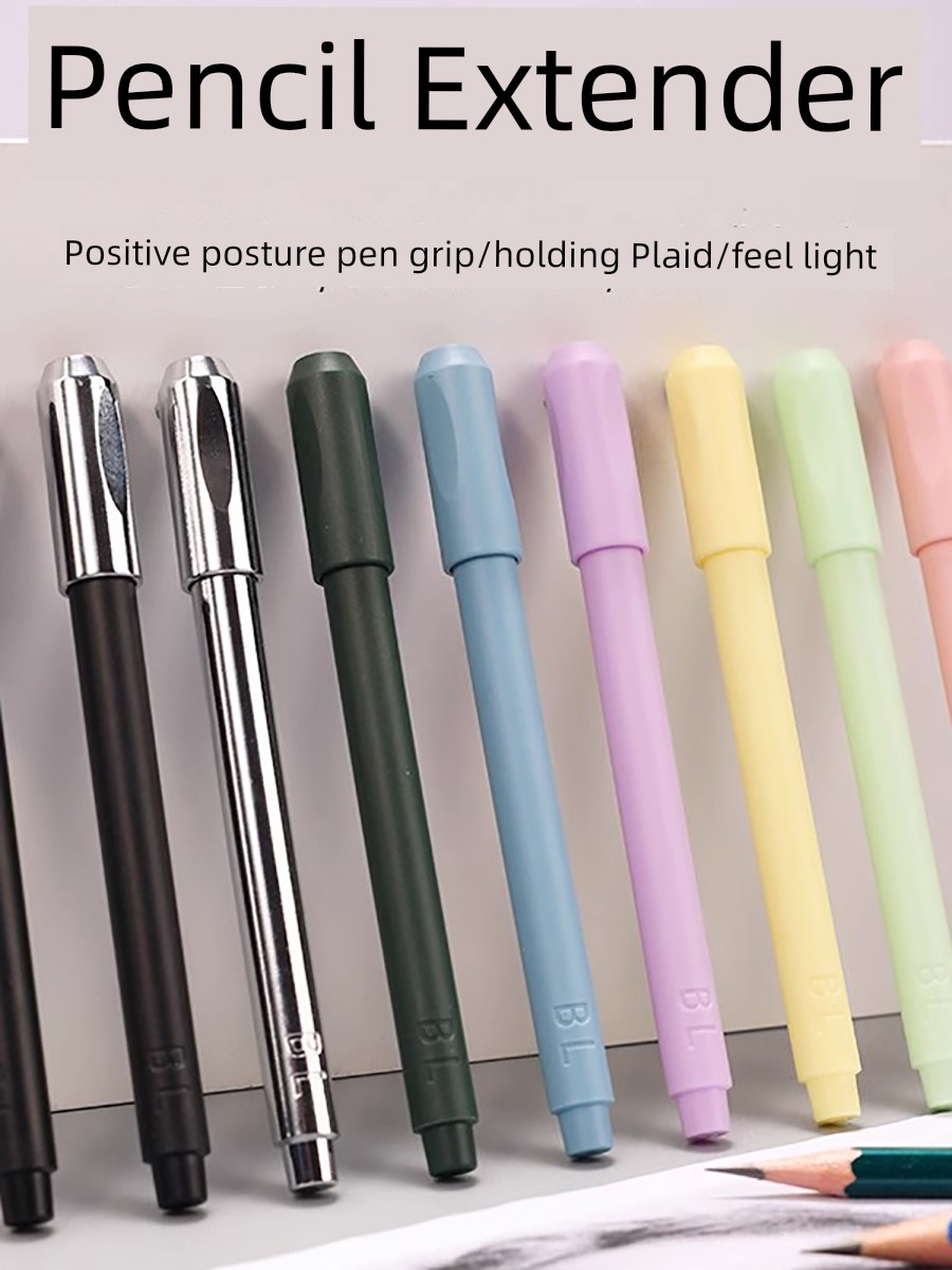 New Arrival Pencil Extender Art Student for Pupils Pencil Entender Positive Posture Pencil Grip Sketching Pencil Color Lead Pen Sleeve