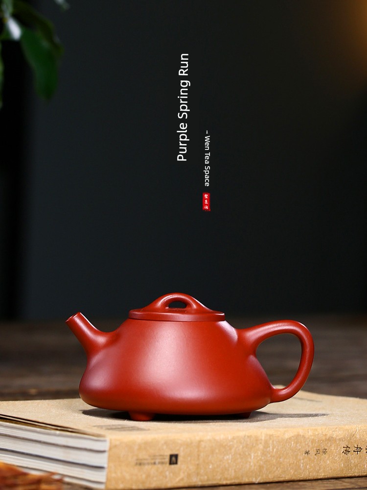 Jojo's L. Pd. Ziquan Jian. Zisha Teapot Handmade Ziye Stone Ladle Teapot Tea Set | Red Robe
