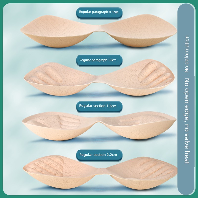 Intimates Brassiere Pad Thickened Chest-Flattering Large Piece Sports Intimates Push up Replacement Cotton Cushion Thin Bra Gasket