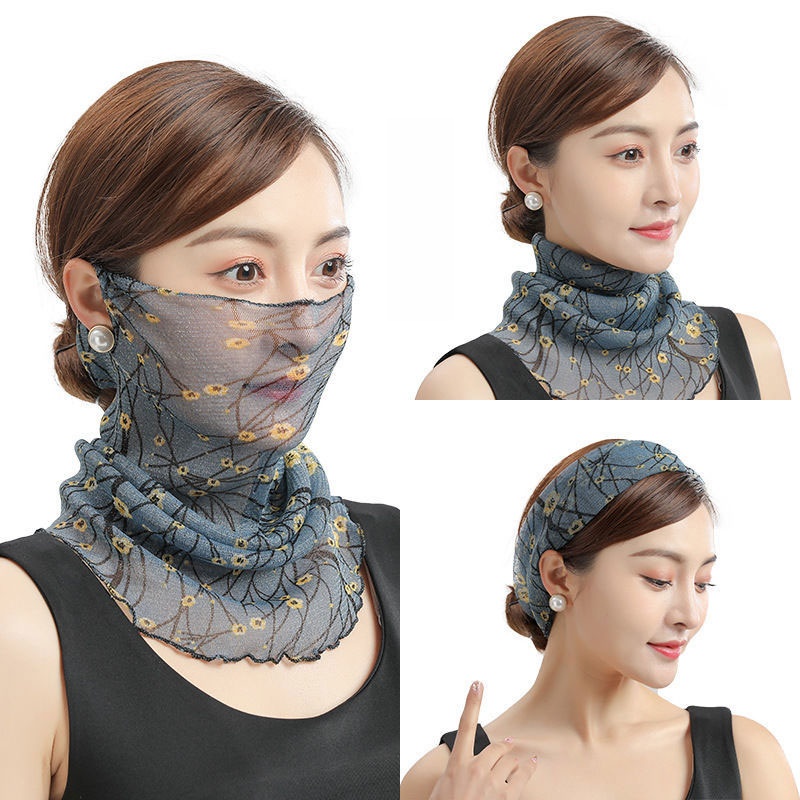 Women's Cycling Scarf Neck Protection Autumn and Winter Sun Mask