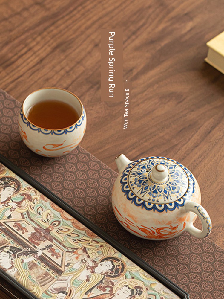Jojo's L. Pd. Ziquan Jian. Ru Ware Dunhuang Kweichow Moutai Xi Shi Pot Teapot Tea Cup For Home | outside World