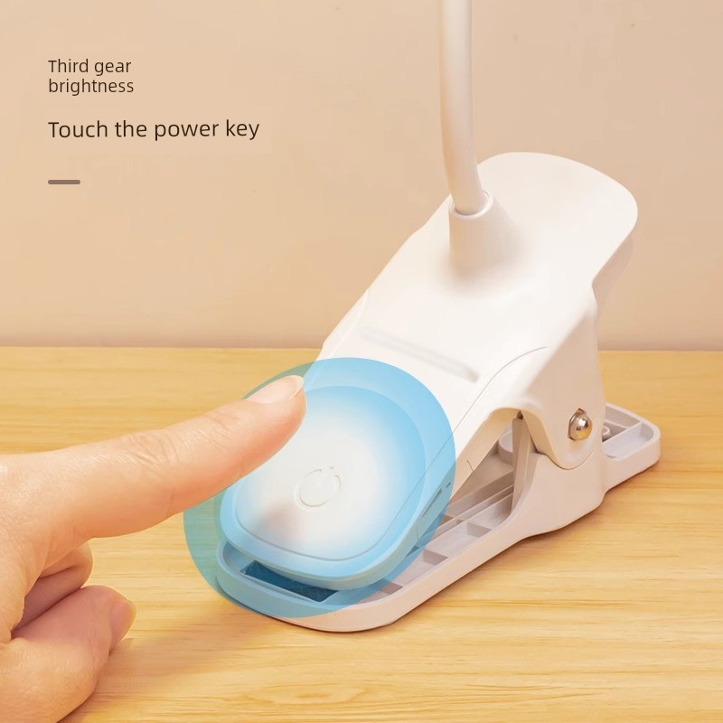 Hawksbill Clip Table Lamp Bedside Lamp Clip-on Reading Eye Protection Learning Charging Plug-in Desk Student Dormitory