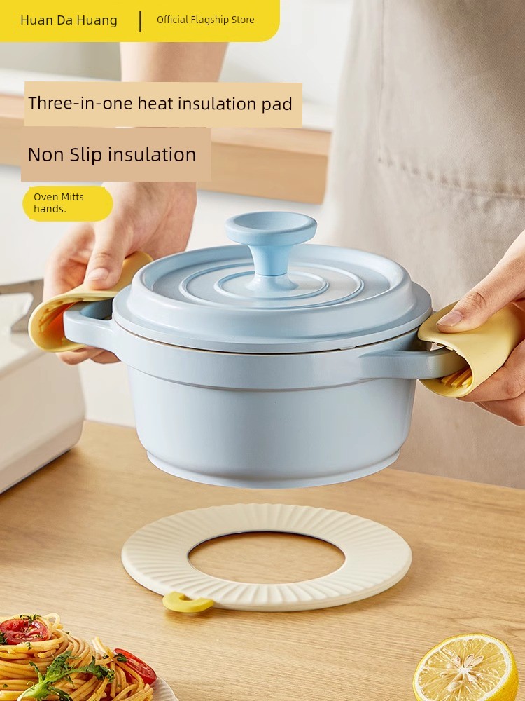Cooker King Placemat Heat Proof Mat Dining Table Cushion Anti-Scald Pan Mat Bowl Coaster Cup Coaster Waterproof Oil-Proof Fancy Vegetable Mat