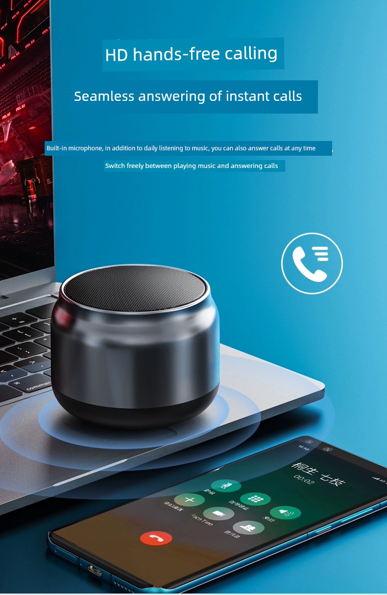 Compact Car Bluetooth Speaker - Wireless & Portable