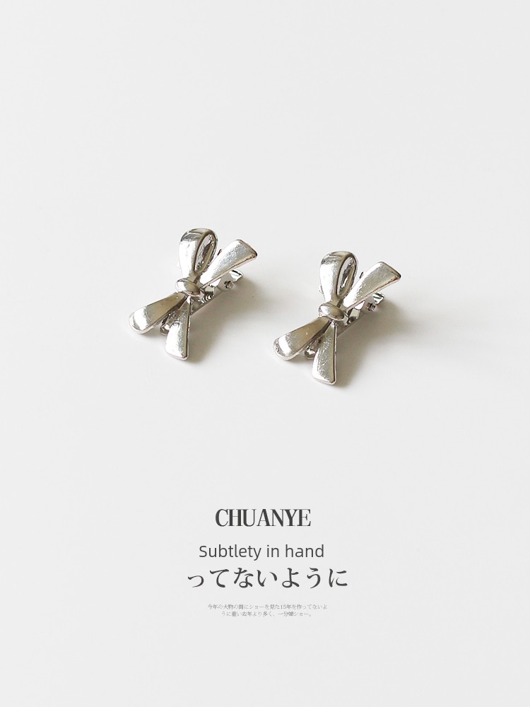 Kawano Metal Barrettes Women's Side Forehead Bows