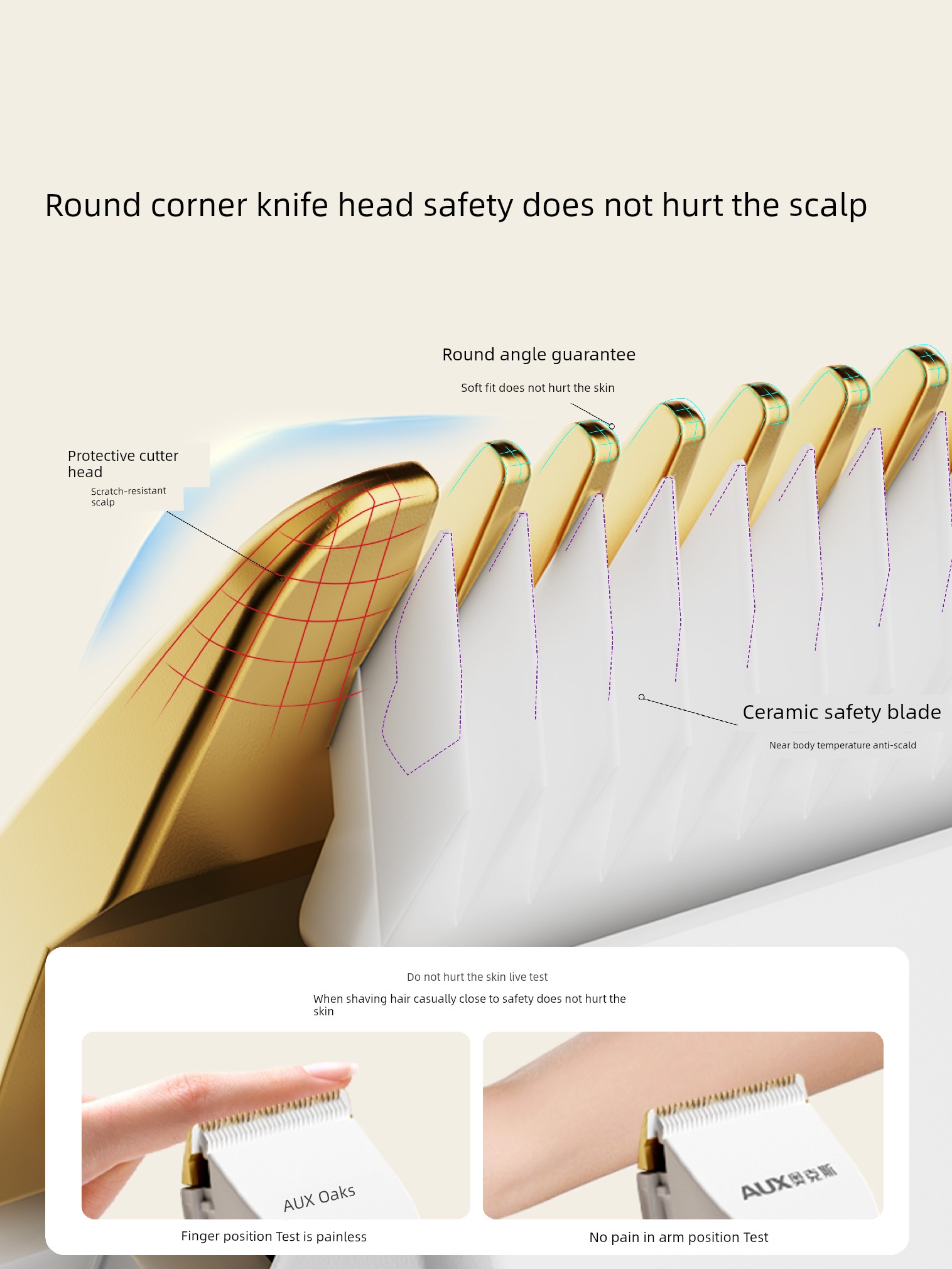 Ox Hair Clipper Electric Clipper For Home Adults and Children Hair Cutting Tool Self-Clipper Electric Razor Electrical Hair Cutter
