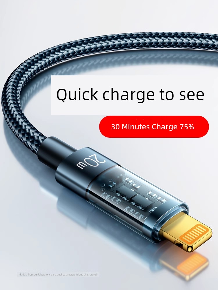 Applicable to iPhone Charging Cable 15Promax Data Cable Typec Mobile Phone USB Suit 20W Fast Charge PD Genuine Goods 11 Car 6 Original 12xs Tablet Ipad8plus7