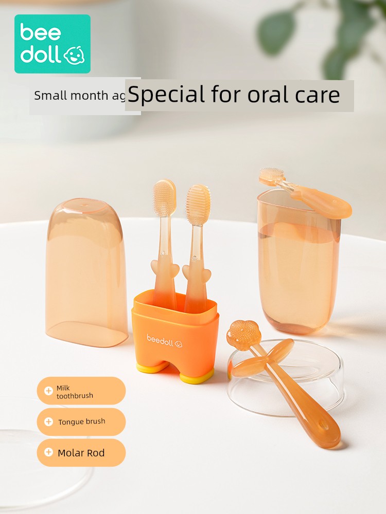 Beibiao Wash Tongue Cleaning Newborn 0-1 Year Old Toothbrush
