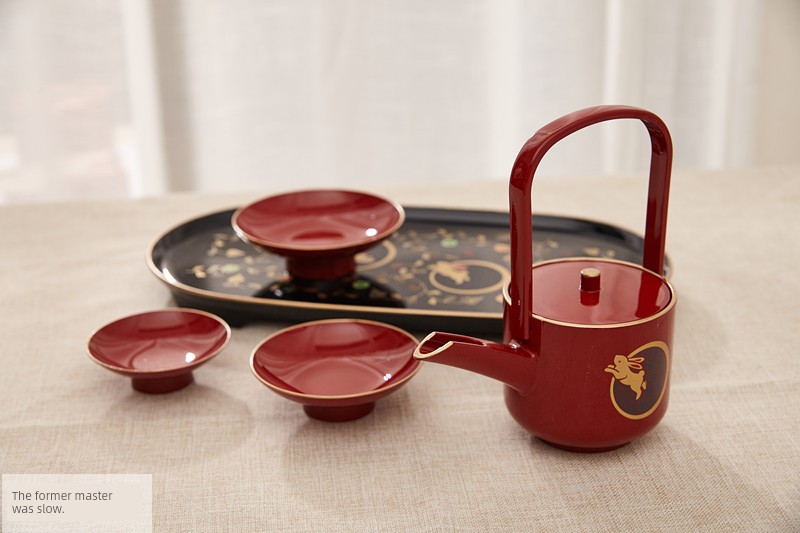 Japanese Sake Cup Lacquerware with Lid