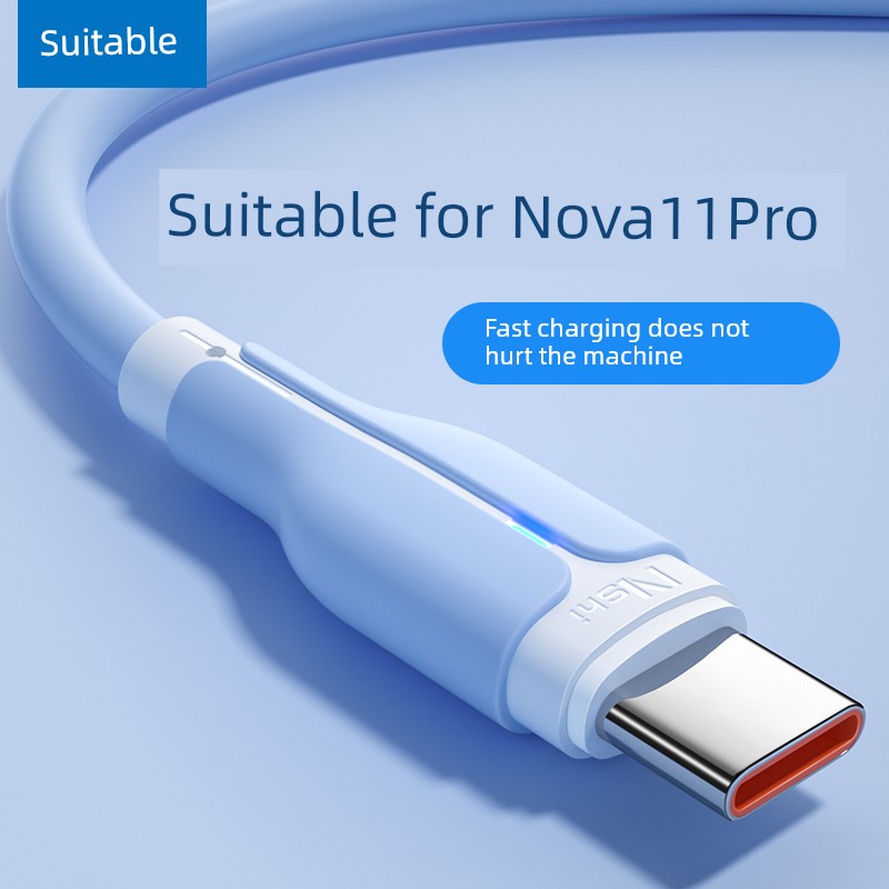 Suitable for Huawei Nova11 Pro Charging Cable Fast Charging 100W Dedicated Nova11 Pro Data Cable Mobile Phone 6A Charging Cable Long Typec Car Super Flash Charging Tapyc