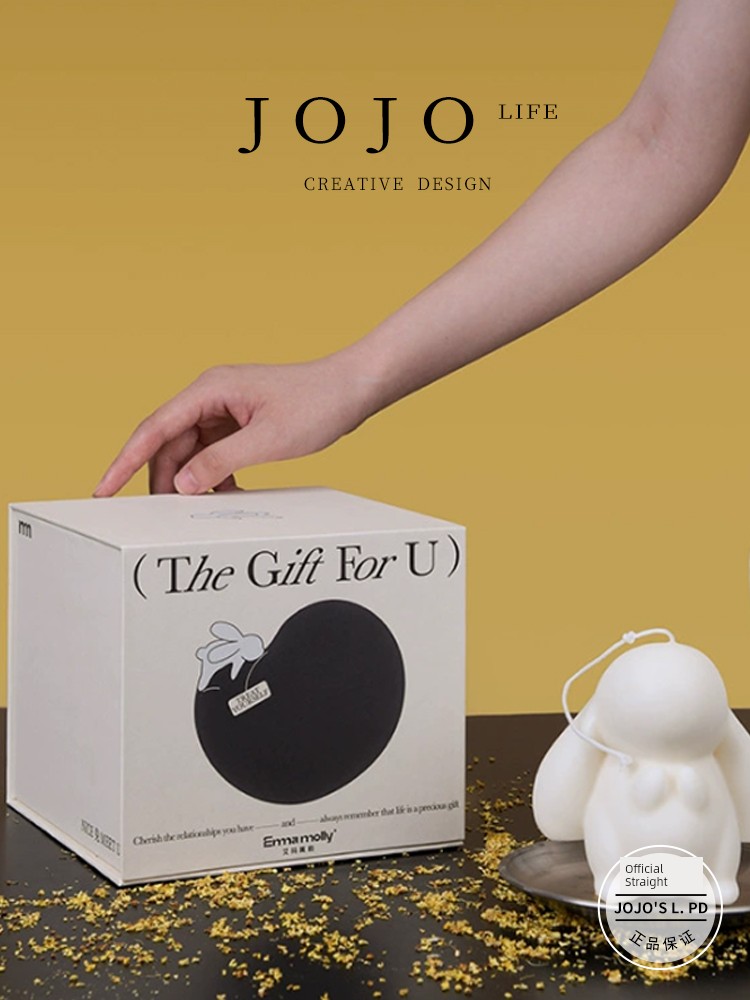 Jojo's L. Pd. BOX. Mid-Autumn Festival Jade Hare Aromatherapy Candle Gift Box Home Fragrance Decoration Gift | Escort Box