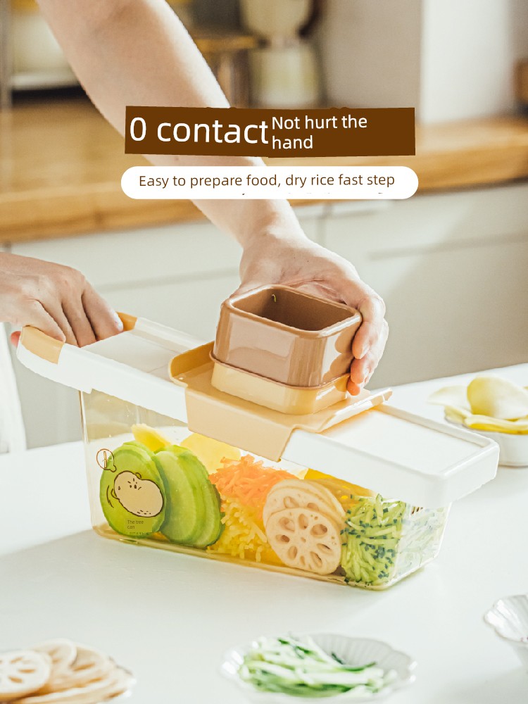 Tree Vitality Caicai Multi-Function Vegetable Chopper Grater For Home Slicer Shredded Anti-Injury Hand Turnip Strip Shredded Potatoes
